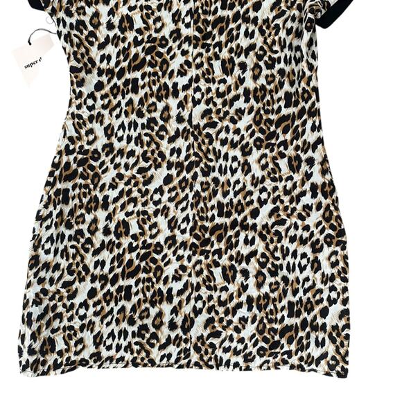 NWT Superdown x REVOLVE Harper Leopard Print Mini Tee Dress Size Small NEW - Picture 10 of 15